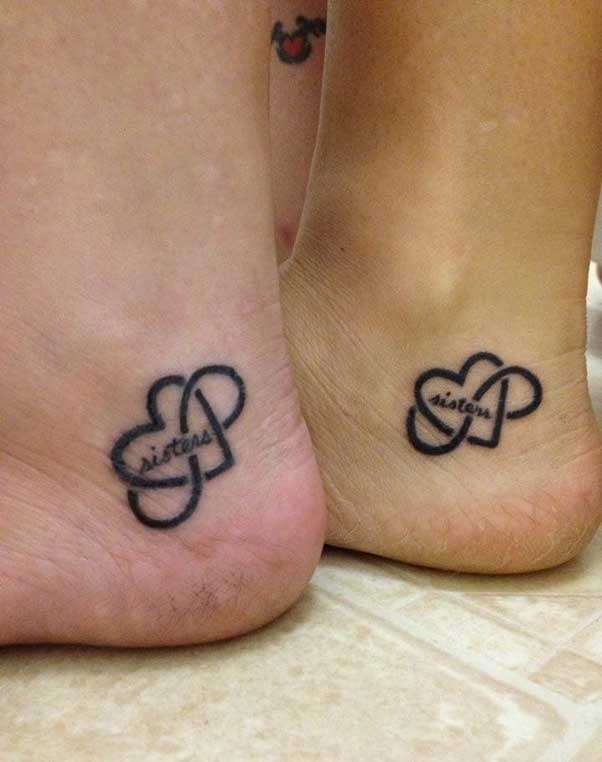 Tatuaggio di coppia per sorelle