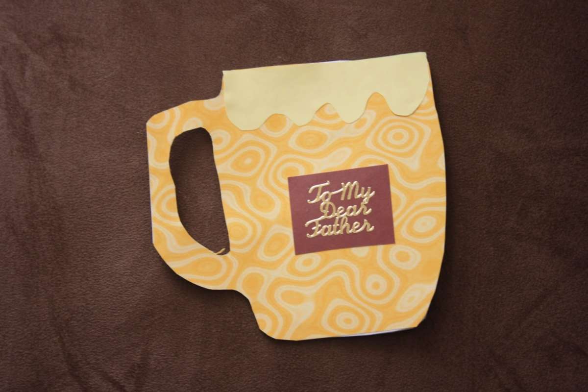 Tazza biglietto per la Festa del Papà