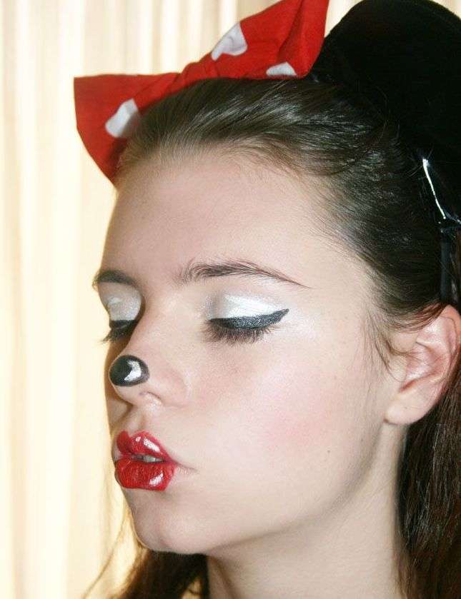 Trucco da Minnie per Carnevale con ombre