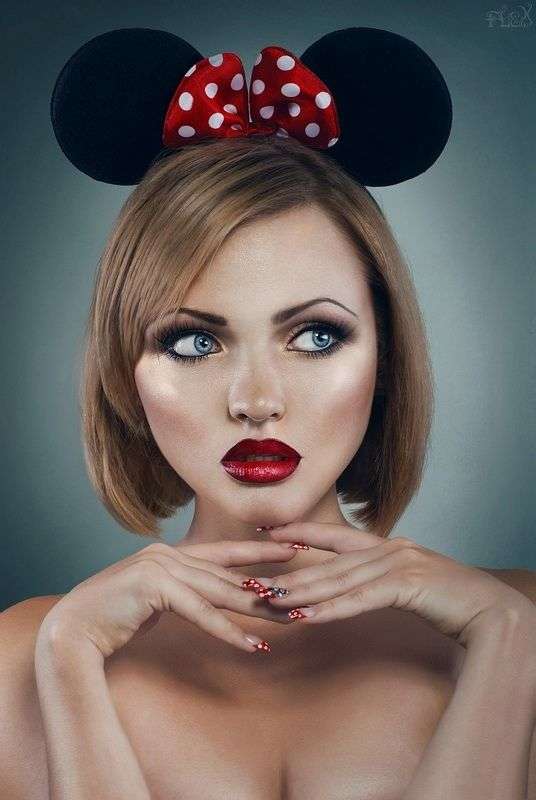 Trucco di Carnevale glam stile Minnie