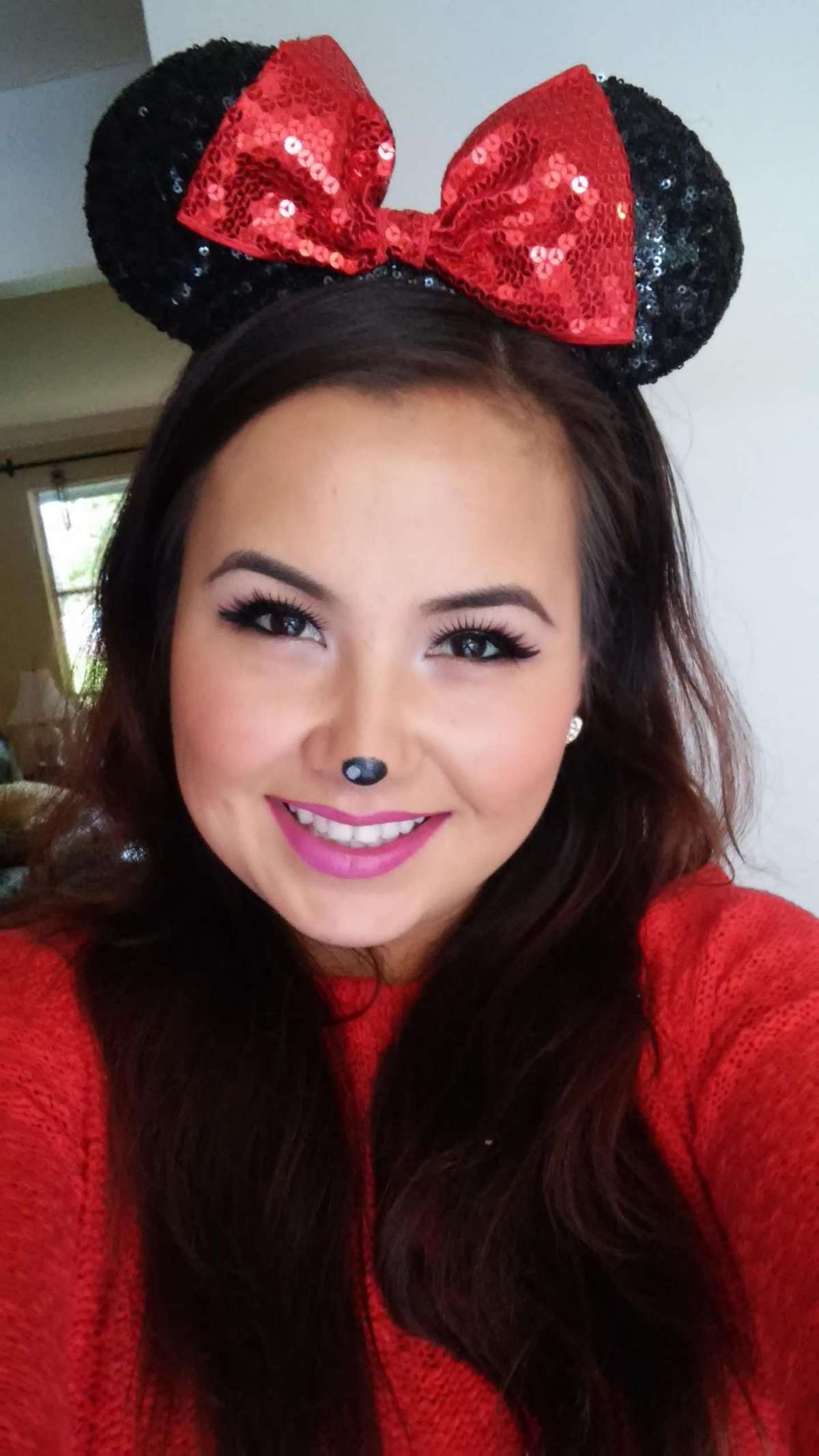Trucco Minnie molto semplice