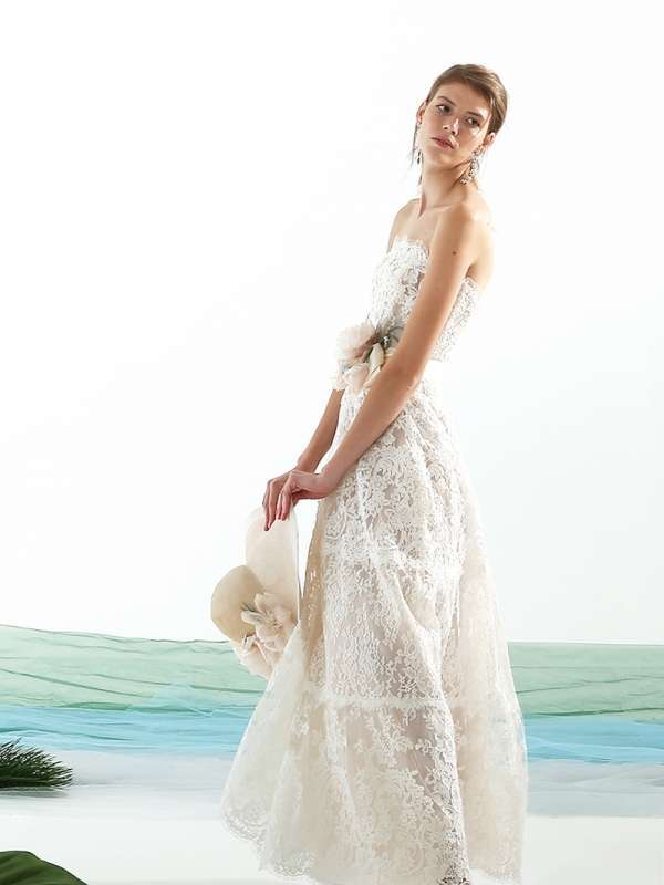 Abito da sposa boho chic in pizzo