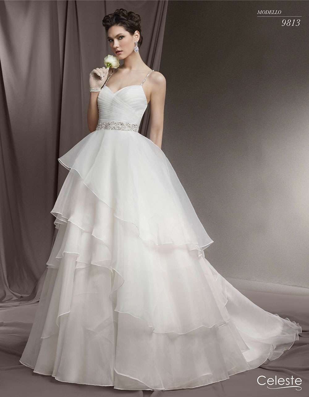 Abito da sposa in tulle Celeste