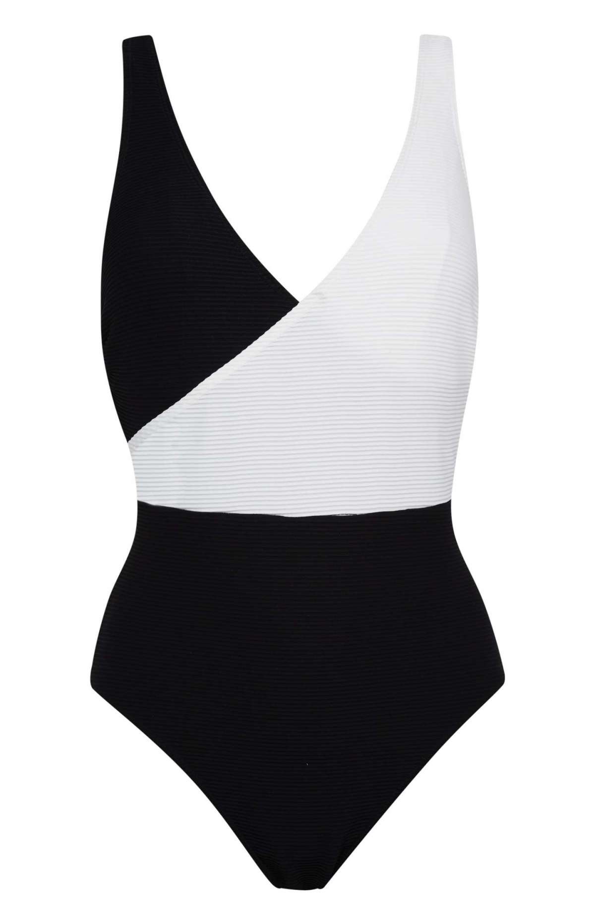 Costume intero Primark bianco e nero a 14 euro