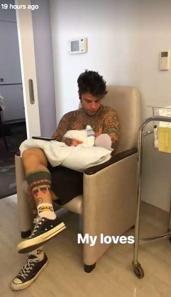 Fedez e il piccolo Leone