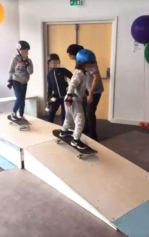 I bambini sugli skate