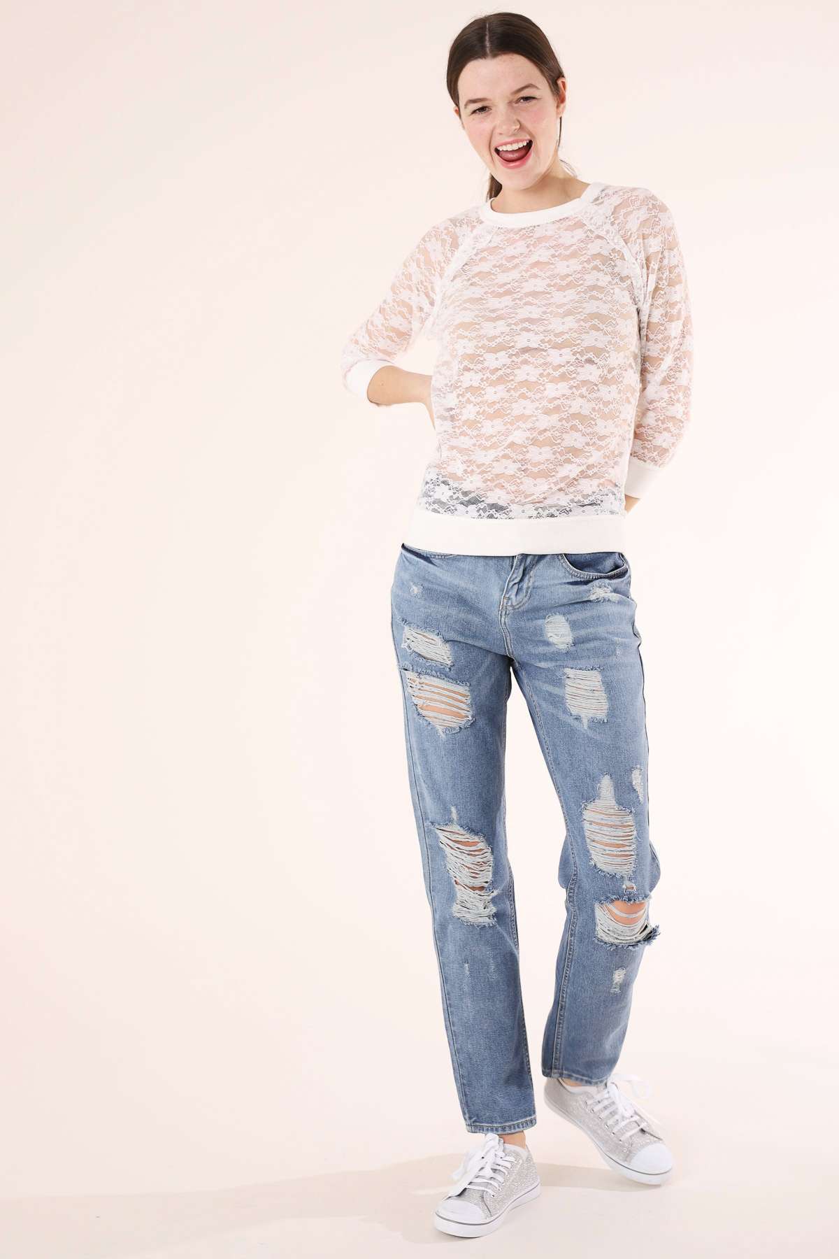 Jeans strappati Terranova a 29,99 euro