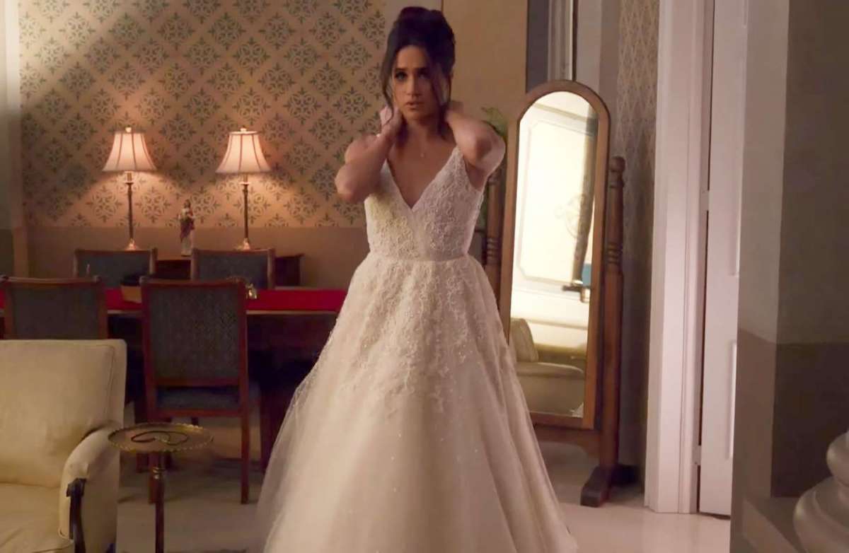 L'abito da sposa Anne Barge di Meghan Markle in Suits