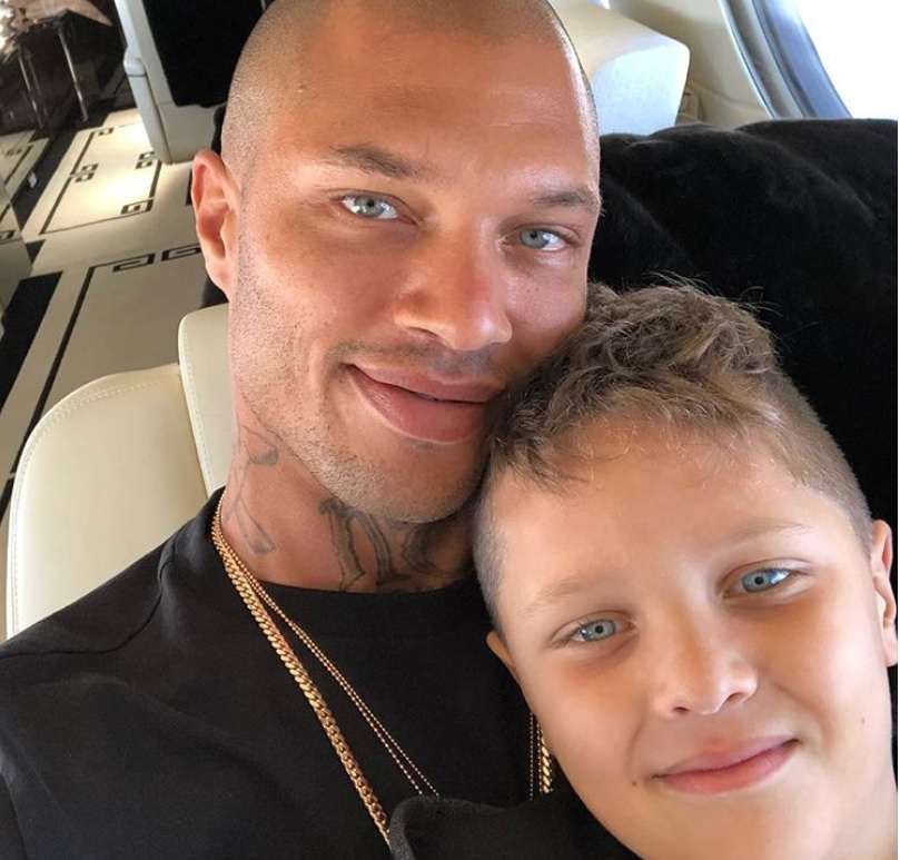 Meeks con il figlio