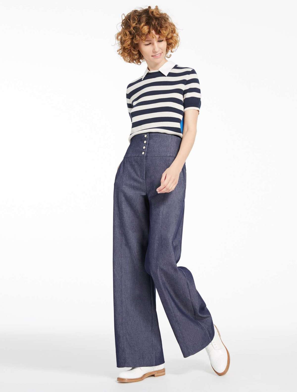 Pantaloni in denim a vita alta Marella a 159 euro