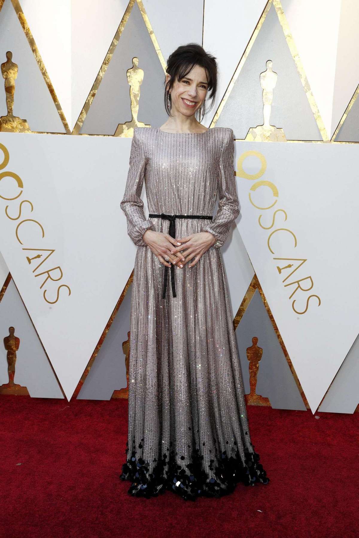 Sally Hawkins in Armani Privé con gioielli Chopard