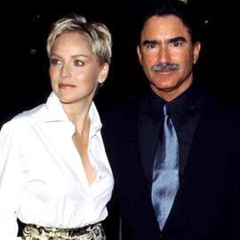 Sharon Stone insieme con l'ex-marito Phil Bronstein