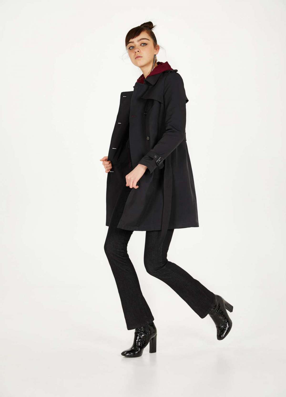 Trench misto cotone con cintura H&M a 69,99 euro