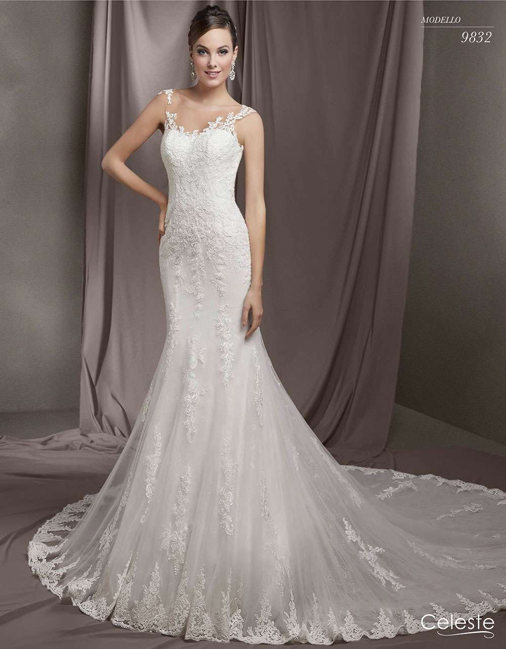 Vestito da sposa a sirena Celeste