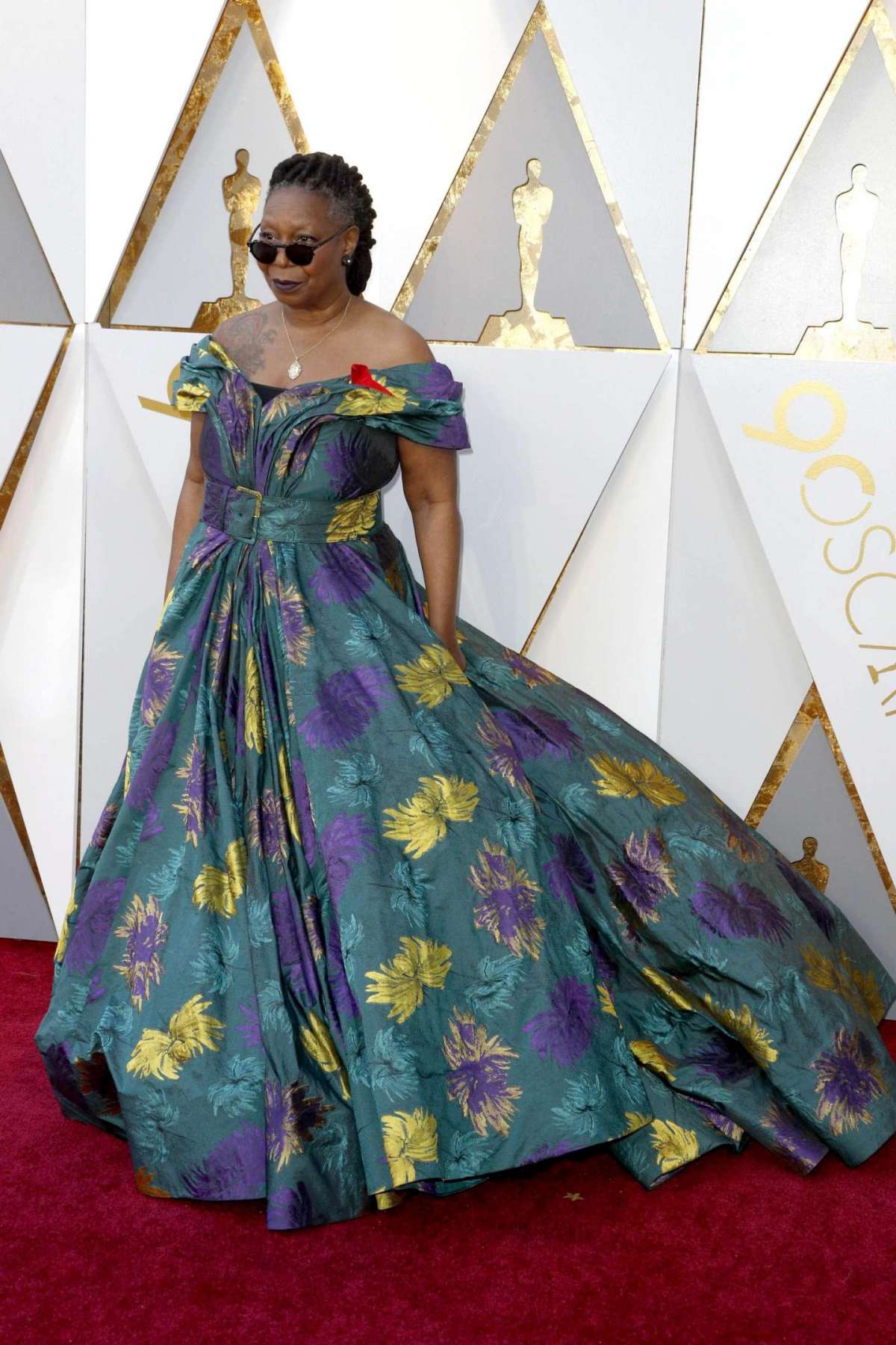 Whoopi Goldberg in Christian Siriano