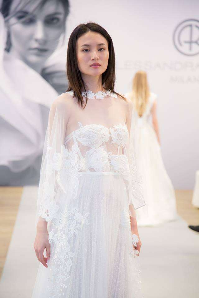 Abito con corpetto in tulle Alessandra Rinaudo