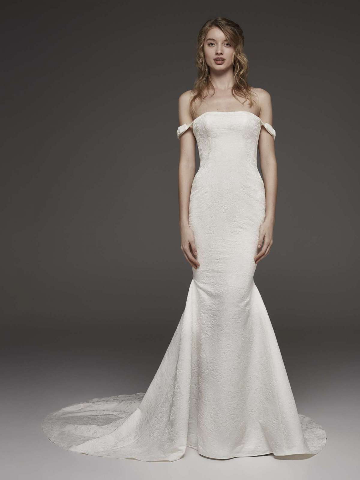 Abito da sposa a sirena in crepe di broccato Atelier Pronovias