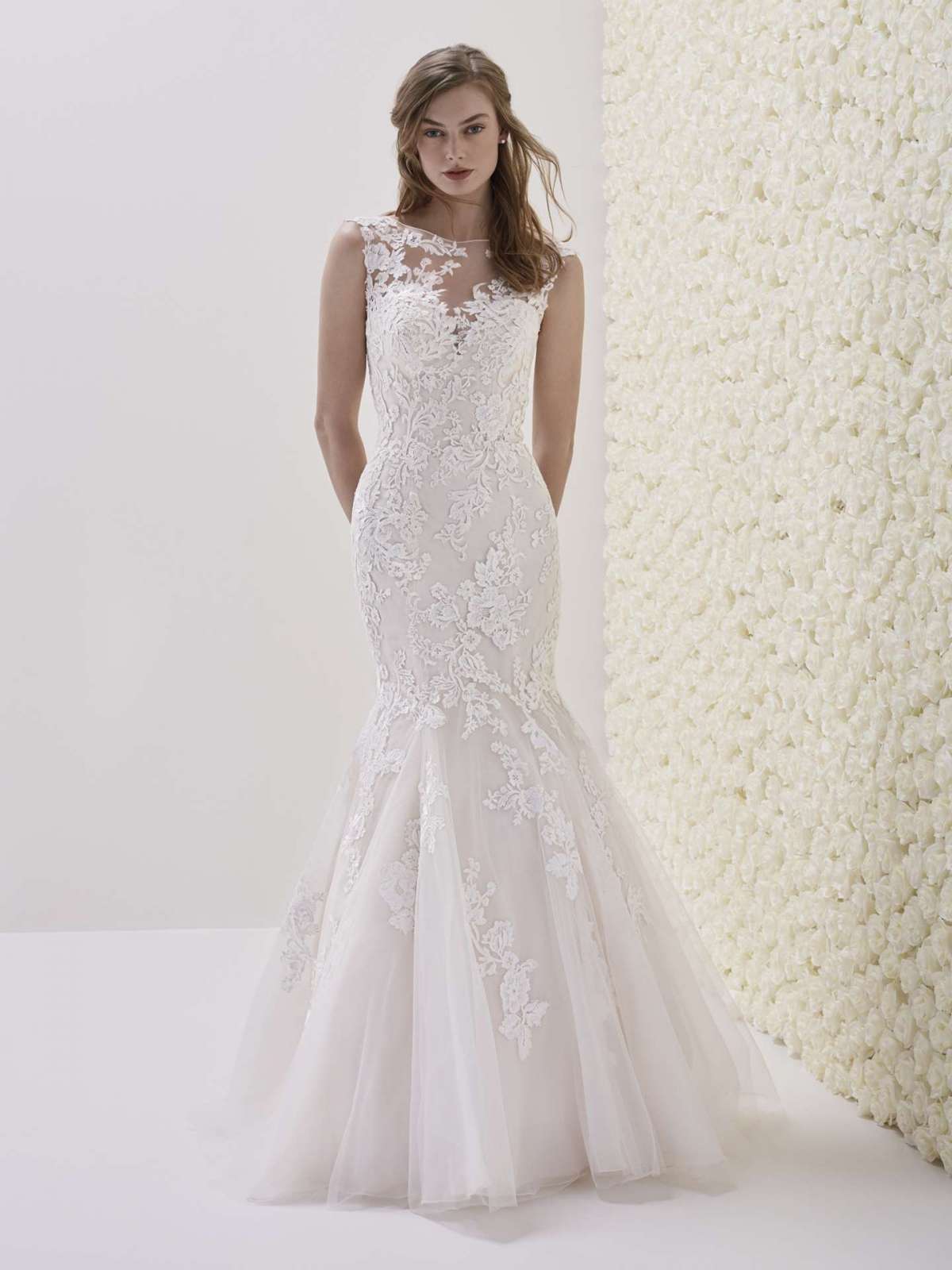 Abito da sposa in tulle a sirena