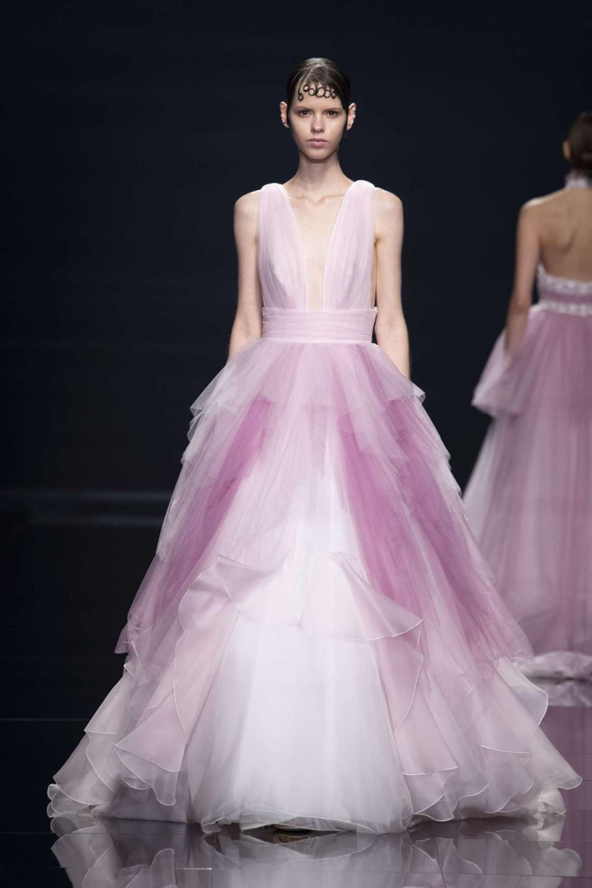 Abito da sposa rosa Blumarine ampio