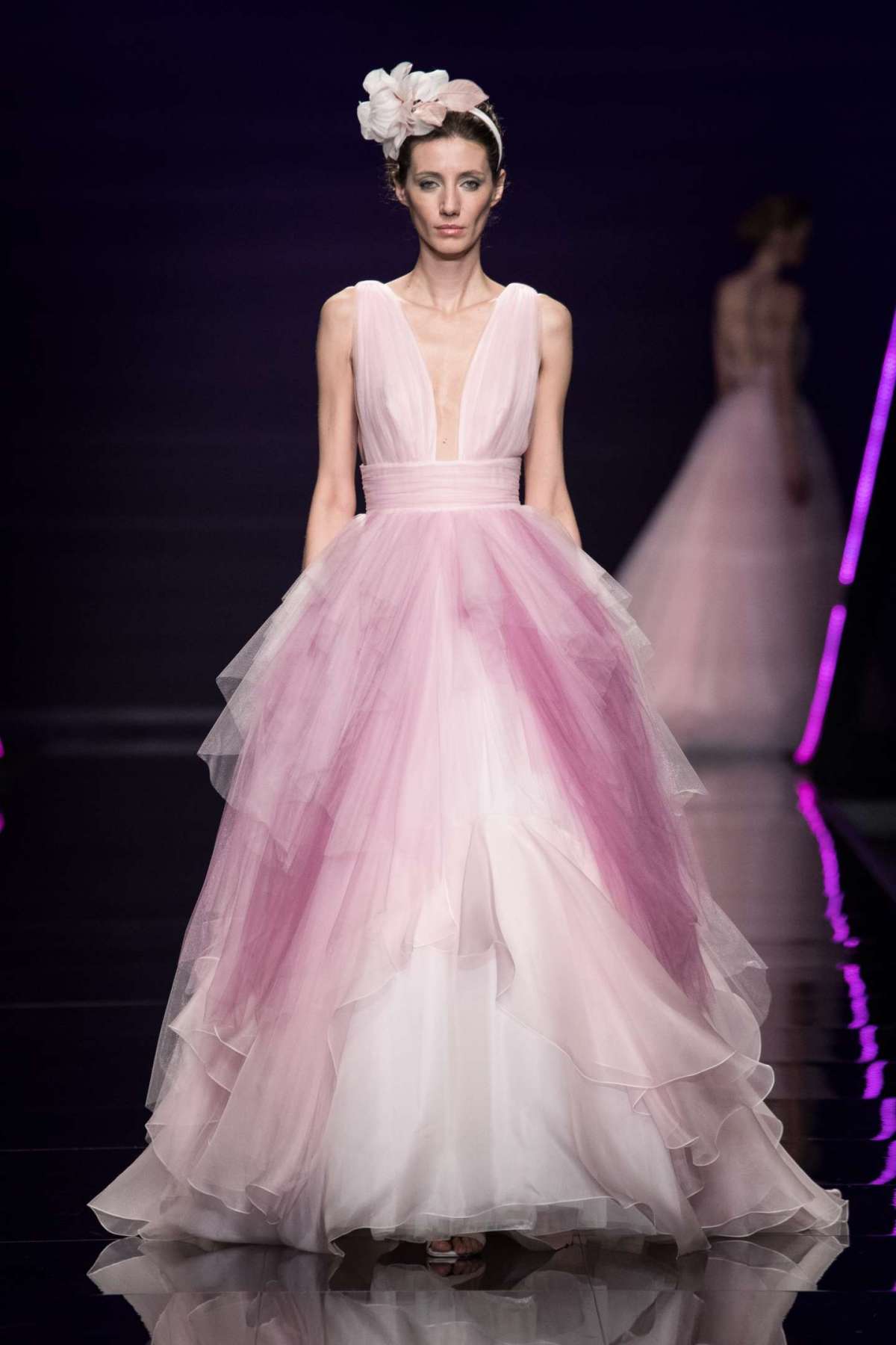 Abito da sposa rosa Blumarine ampio