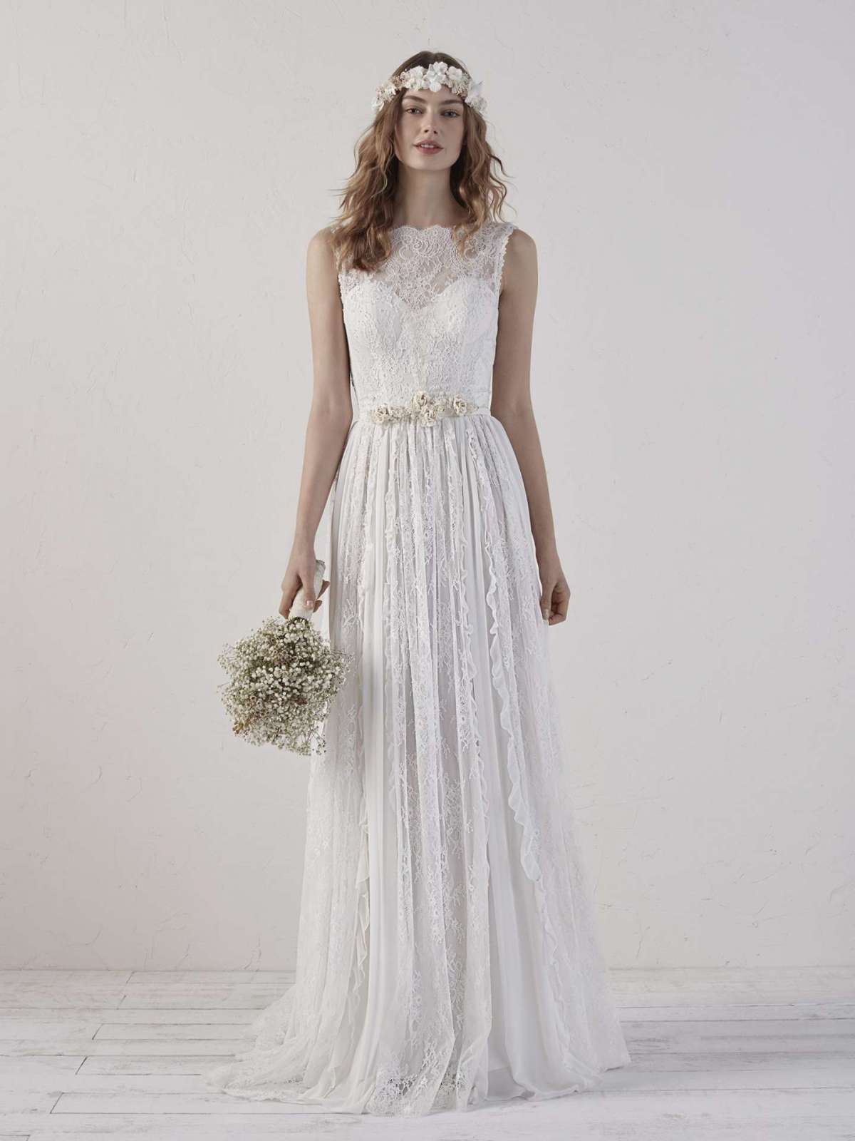 Abito da sposa scivolato boho chic