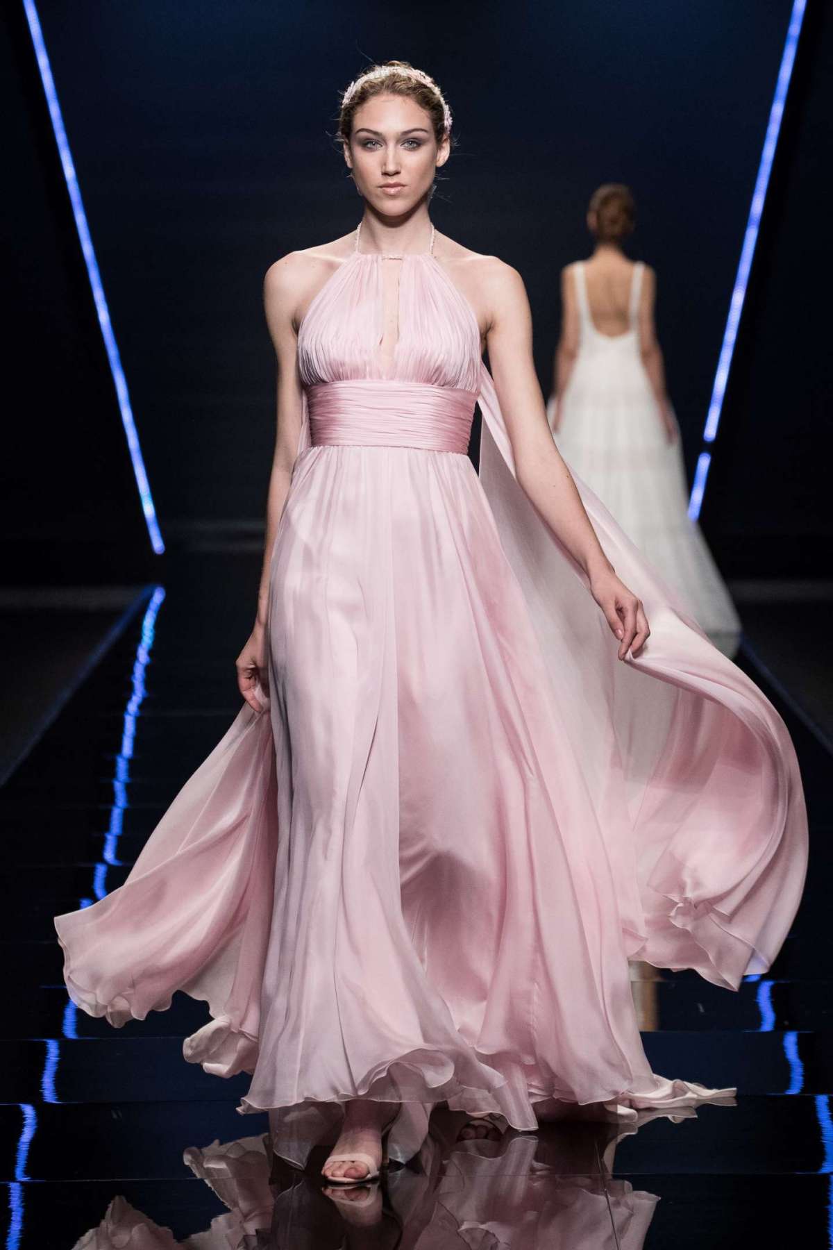 Abito da sposa stile impero rosa Blumarine