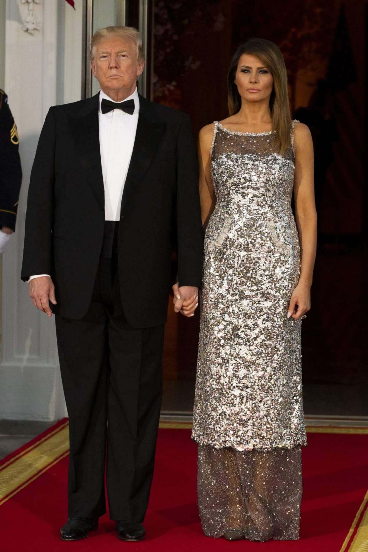 Abito Melania Trump paillettes