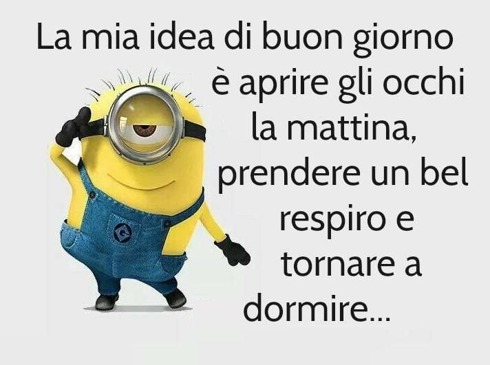 Buongiorno divertente dai Minions