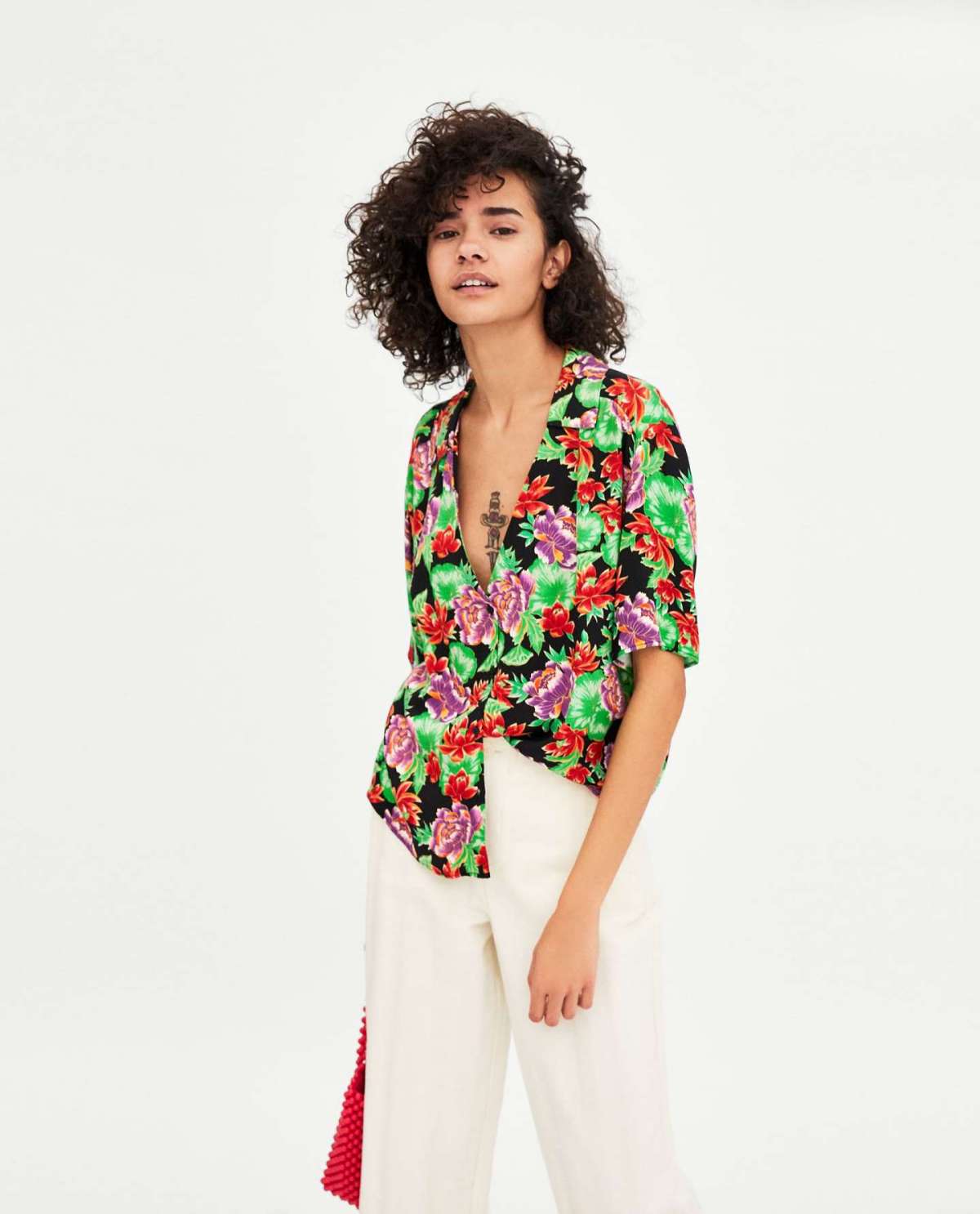 Camicia a fiori zara sales
