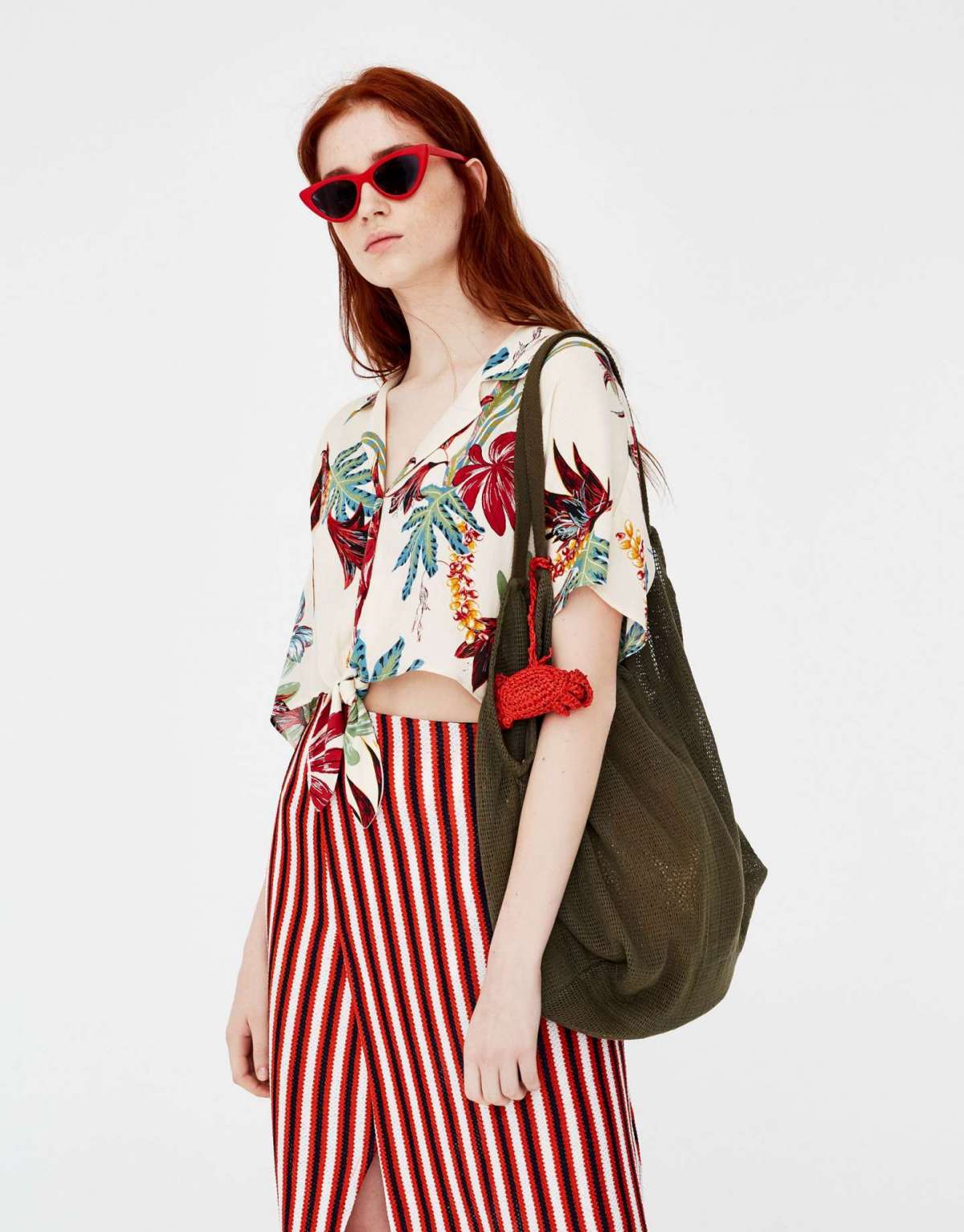 Camicia a fiori hawaiana Pull and Bear