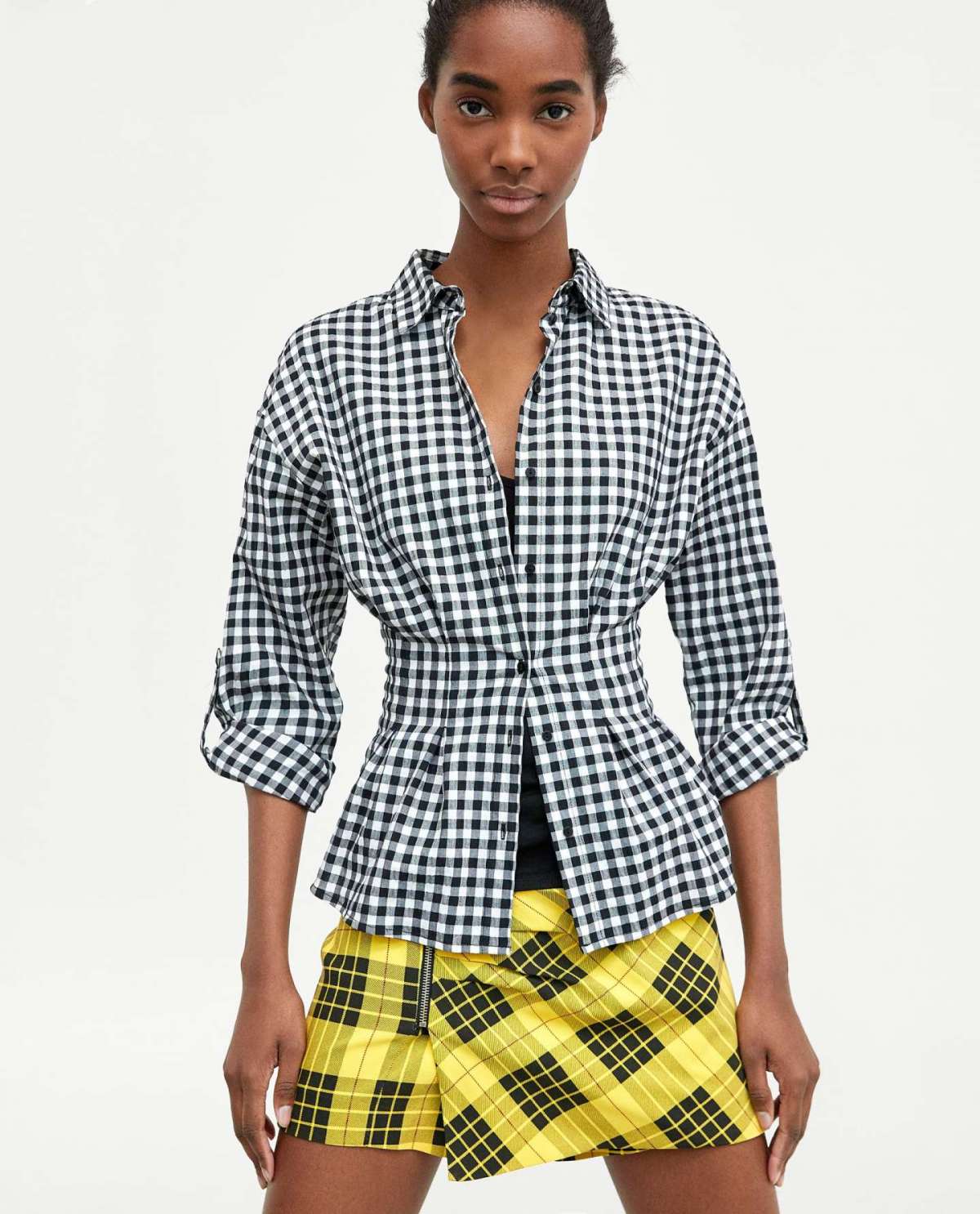 Camicia a quadretti vichy Zara