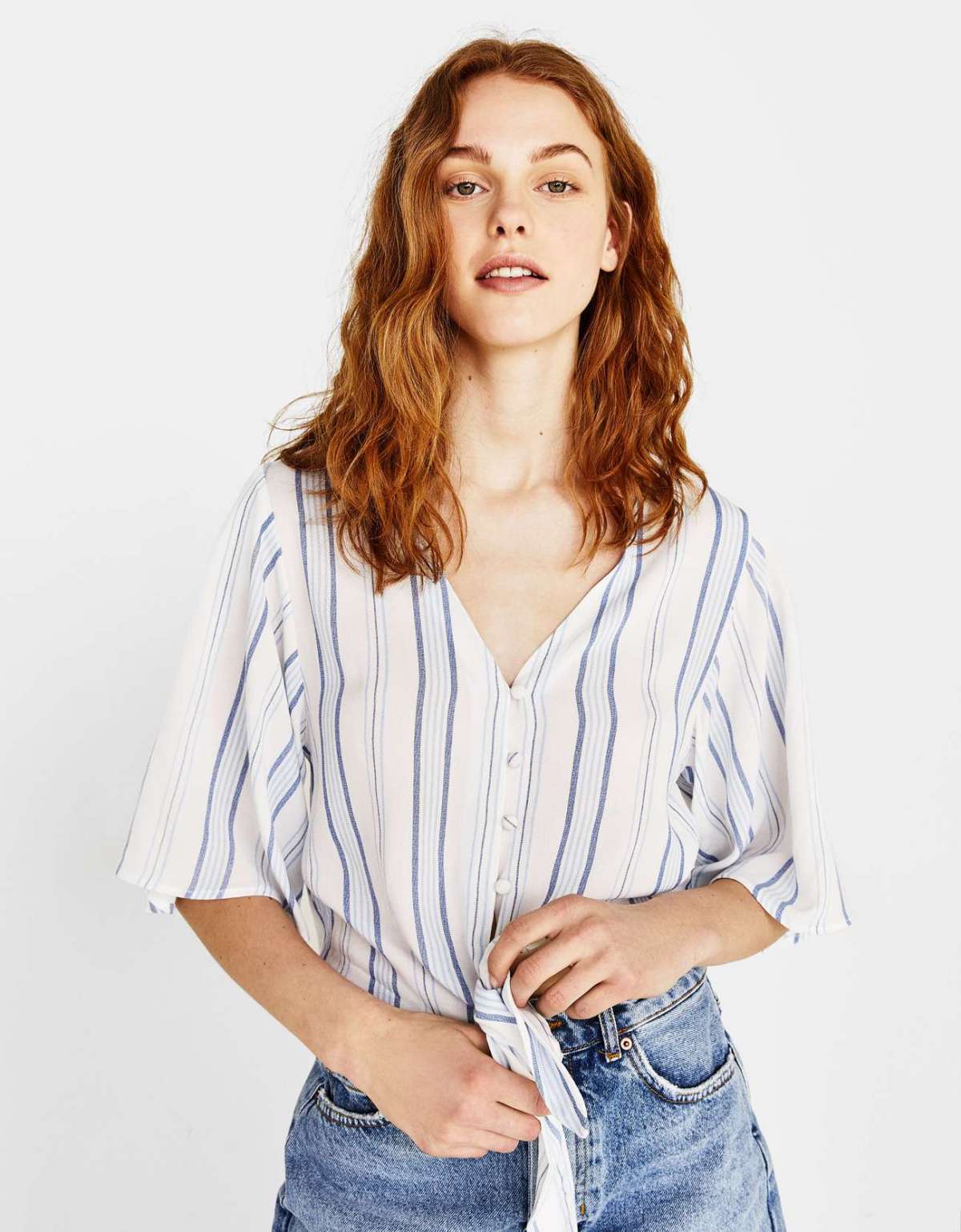 Camicia annodata Bershka