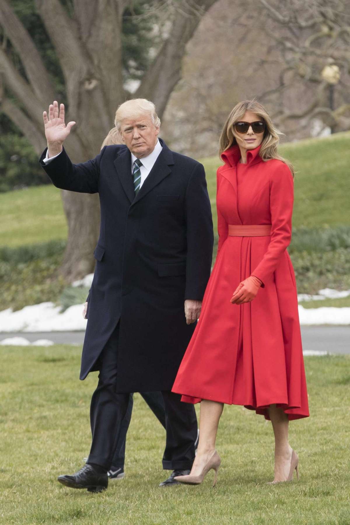 Melania Trump abito rosso