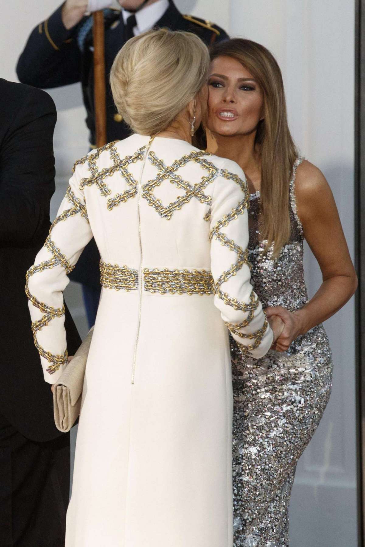 Melania Trump e Lady Brigitte Macron