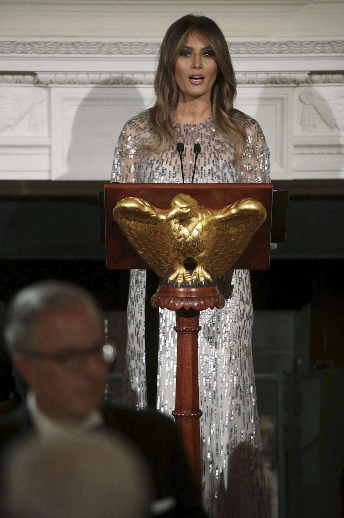 Melania Trump elegantissima