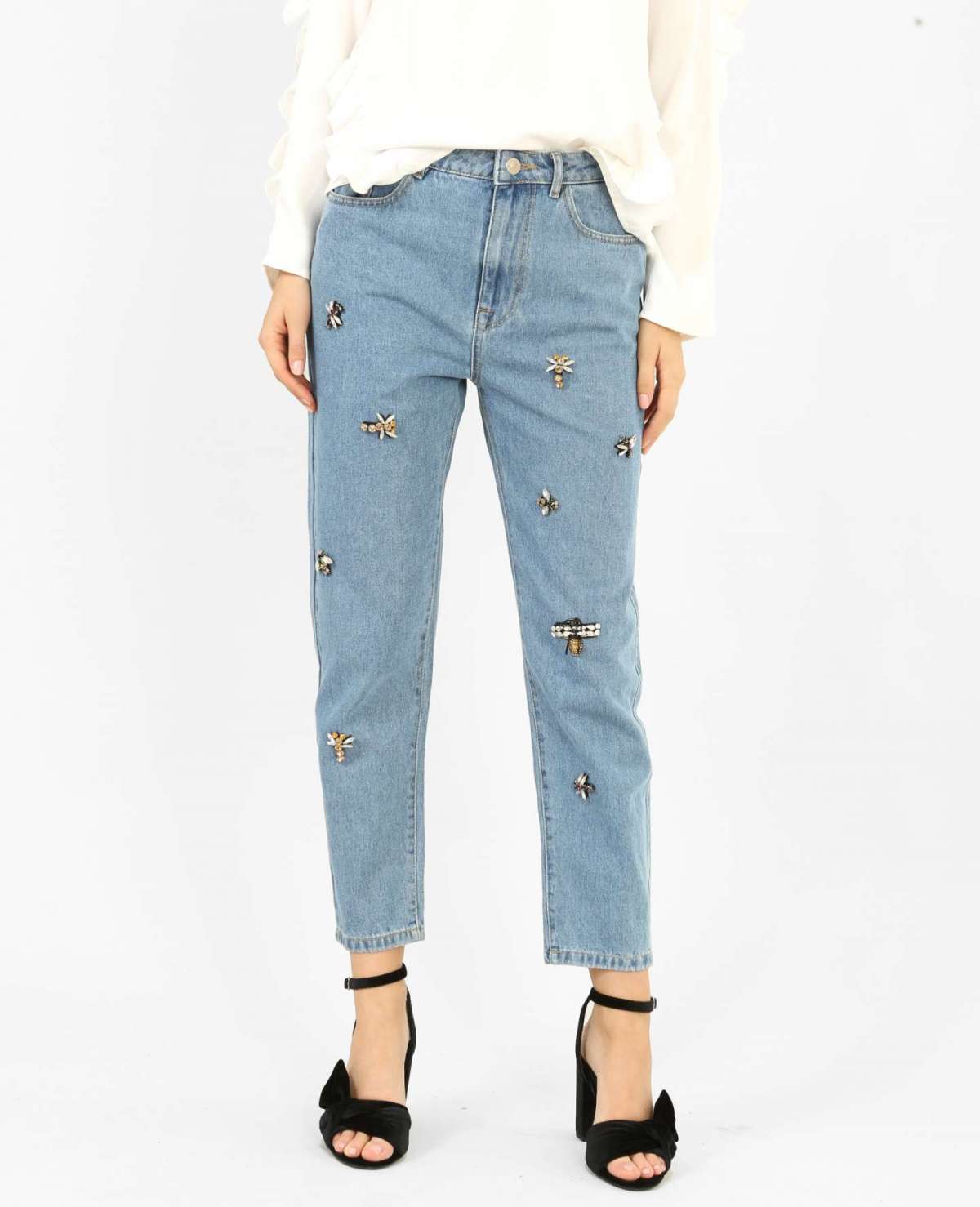 Mom jeans con perle Pimkie a 30 euro