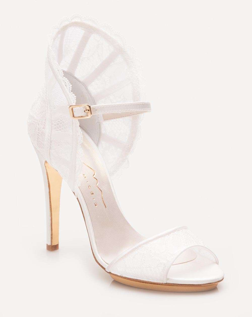 Scarpe da sposa in pizzo Enzo Miccio