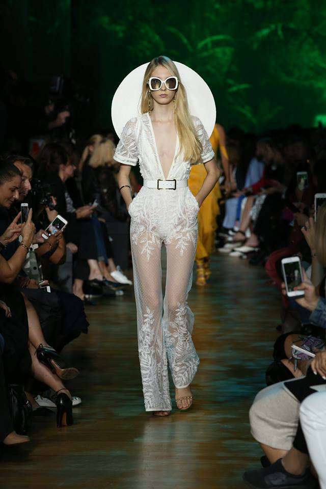 Tuta jumpsuit di pizzo Elie Saab