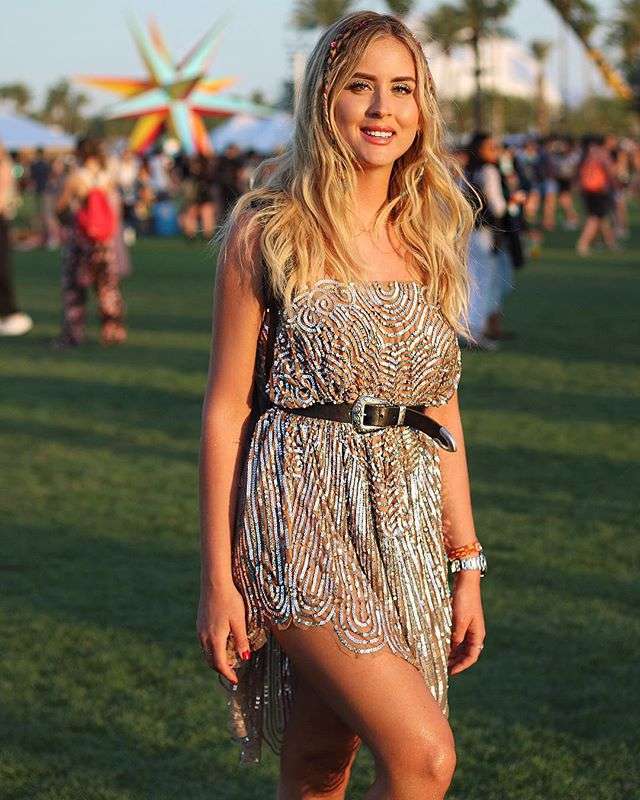 Valentina Ferragni, il look a Coachella