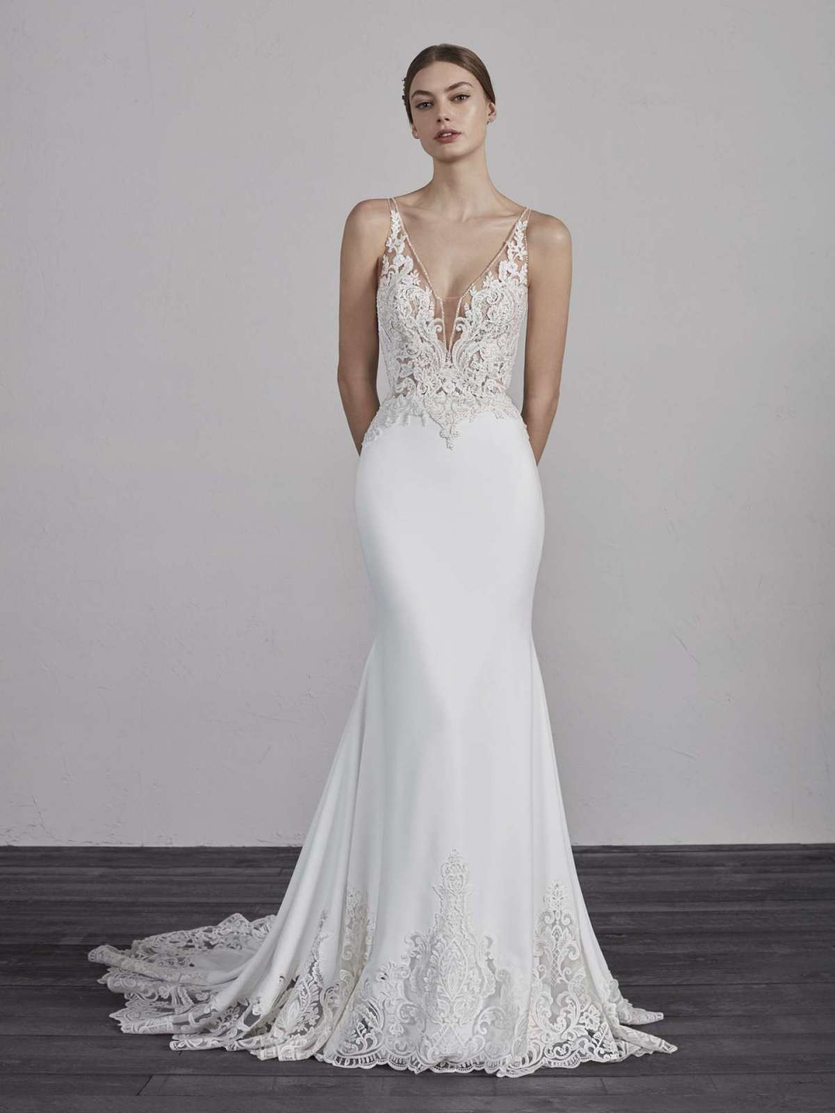 Vestito da sposa boho-chic a sirena