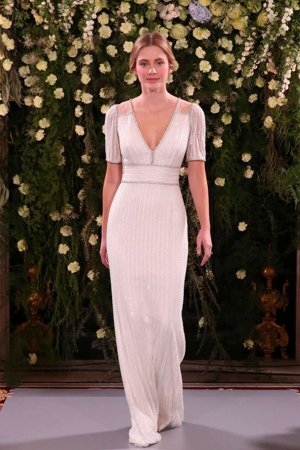 Vestito da sposa plissettato Jenny Packham