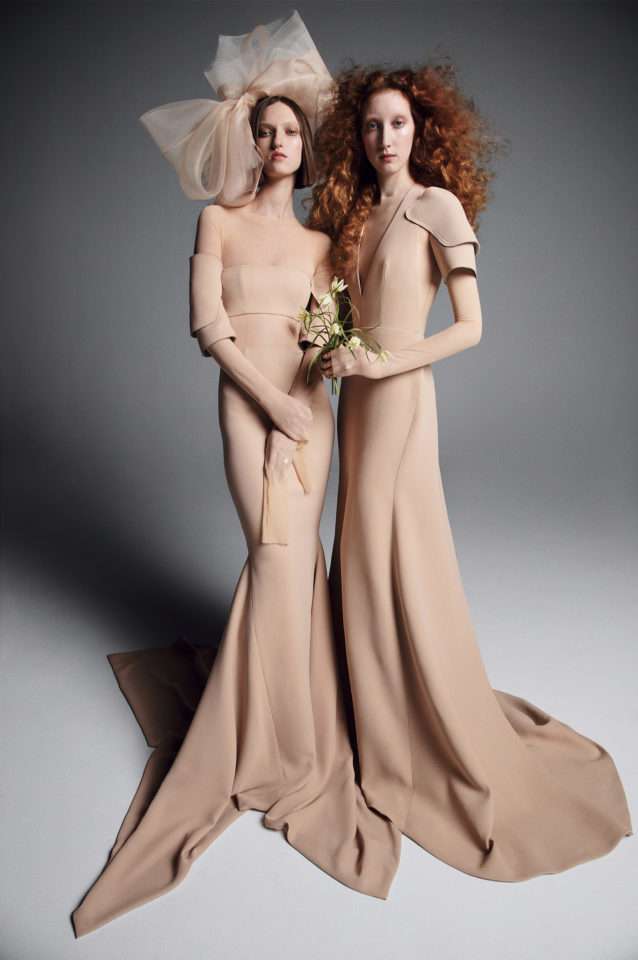 Abiti da sposa scivolati a sirena Vera Wang