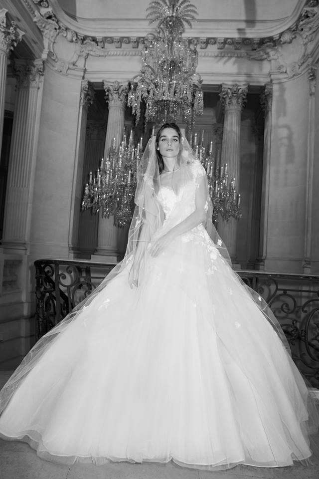 Abito da sposa ampio in tulle Elie Saab