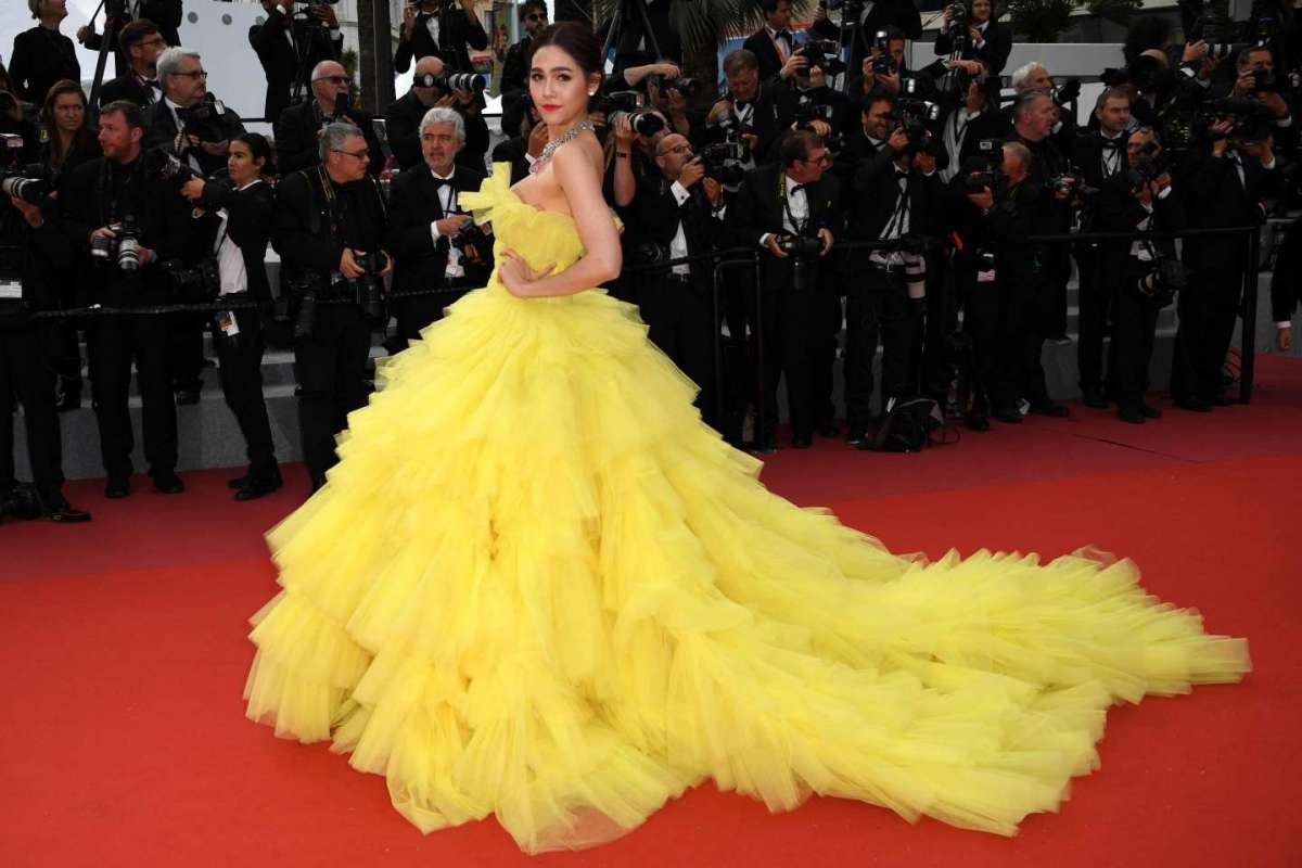 Araya A. Hargate in Giambattista Valli con gioielli Chopard