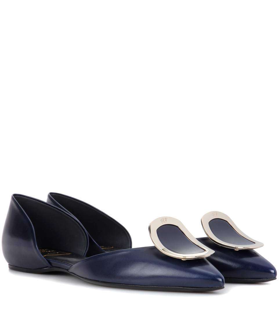 Ballerine da cerimonia blu Roger Vivier