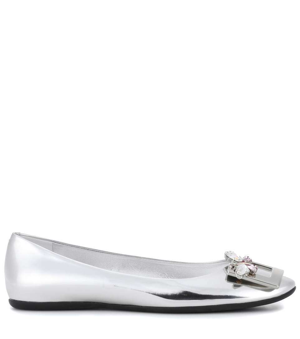 Ballerine eleganti argento Roger Vivier