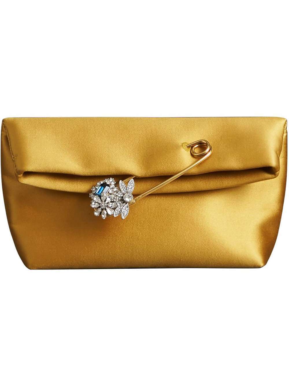 Borsa da cerimonia gioiello in satin oro Burberry