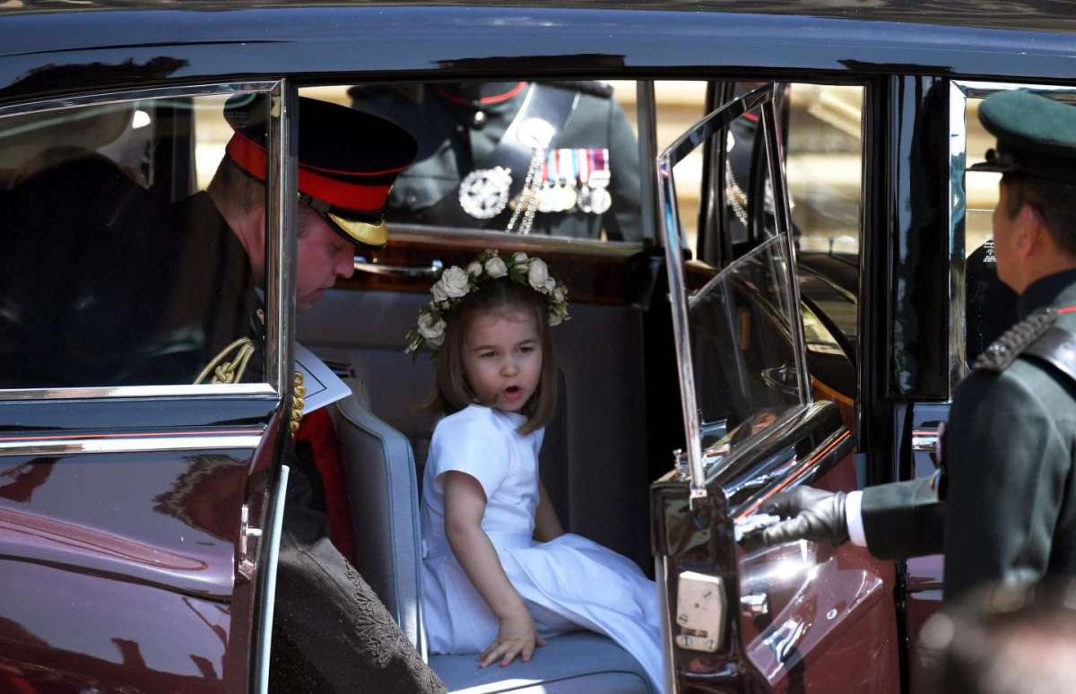 Charlotte con il papà