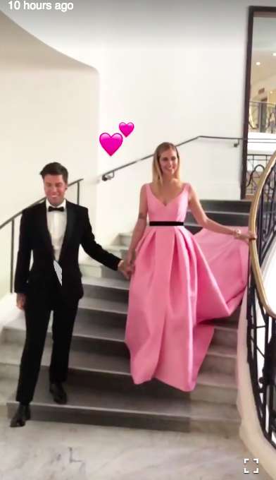 Chiara e Fedez prima del red carpet