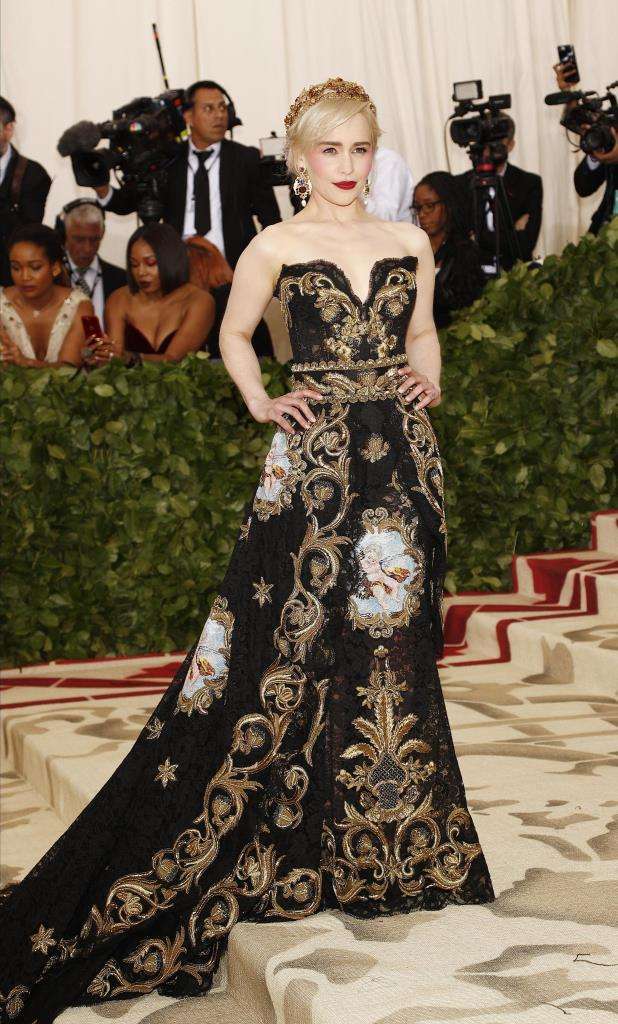 Emilia Clarke in Dolce & Gabbana